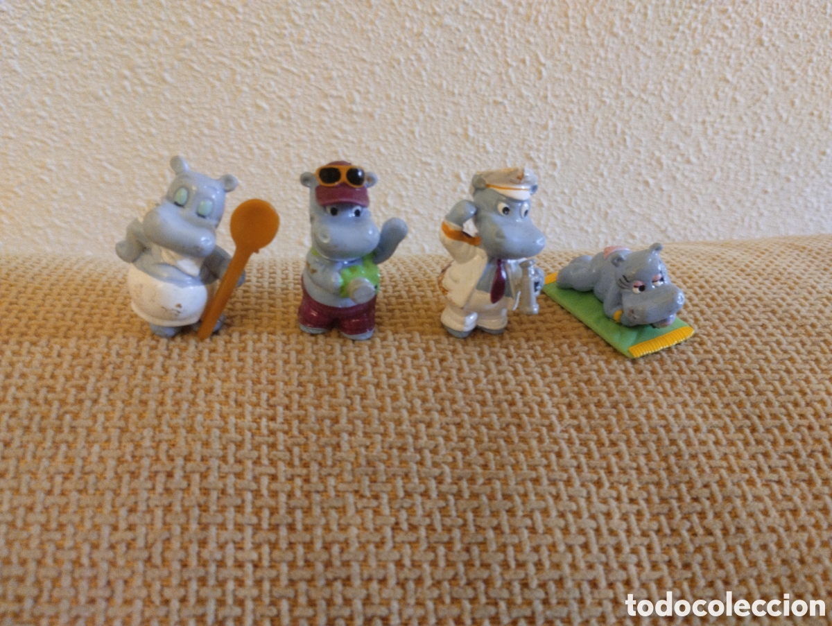 Figuras de Goma Kinder: Lote mu&ntilde;equitos Kinder Hipop&oacute;tamos