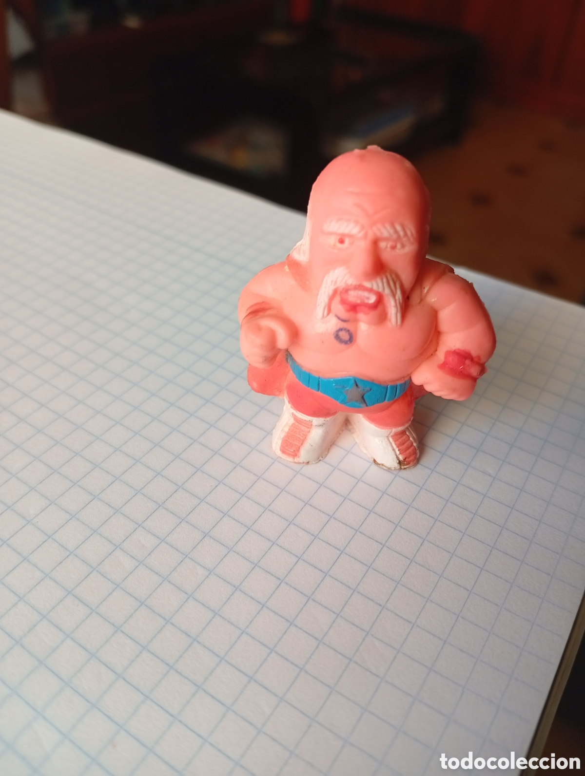 Figuras de Goma y PVC: MU&Ntilde;ECO FIGURA PVC LUCHADOR SOMA HULK HOGAN PRESSING CATCH 1986