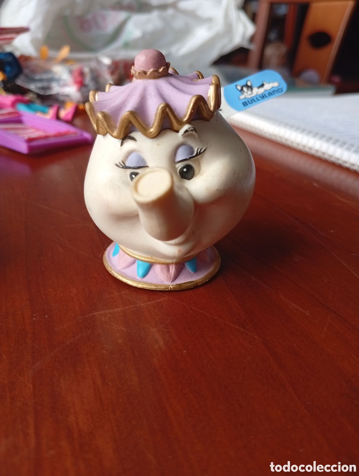 Gummi- und PVC-Figuren: MU&Ntilde;ECO FIGURA PVC CAFETERA TETERA SE&Ntilde;ORA SRA POPS LA BELLA Y LA BESTIA BULLY DISNEY