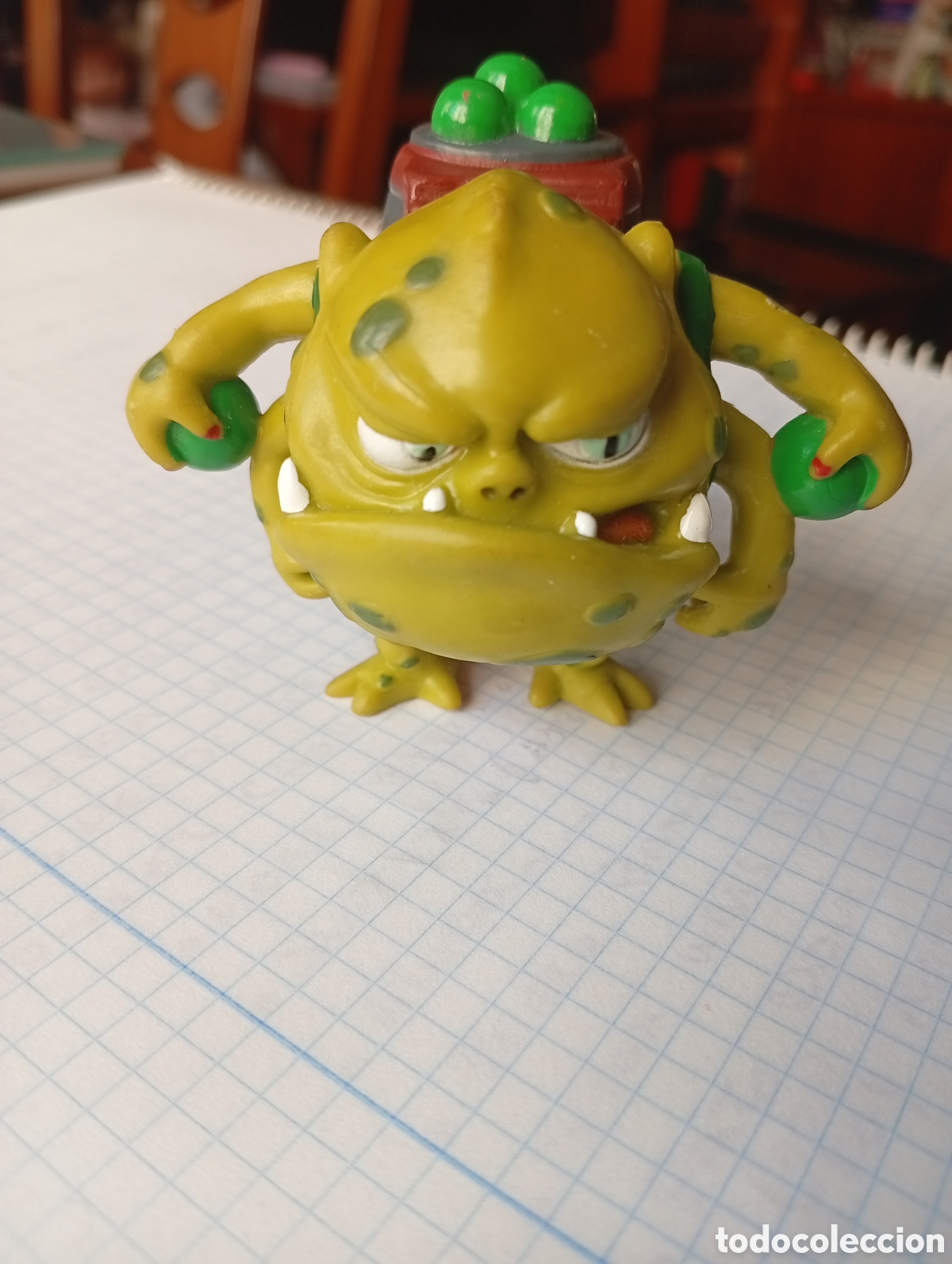 Figuras de Goma y PVC: MU&Ntilde;ECO FIGURA PVC EQUIPO ACTIMEL MALO VIRUS BACTERIA DANONE