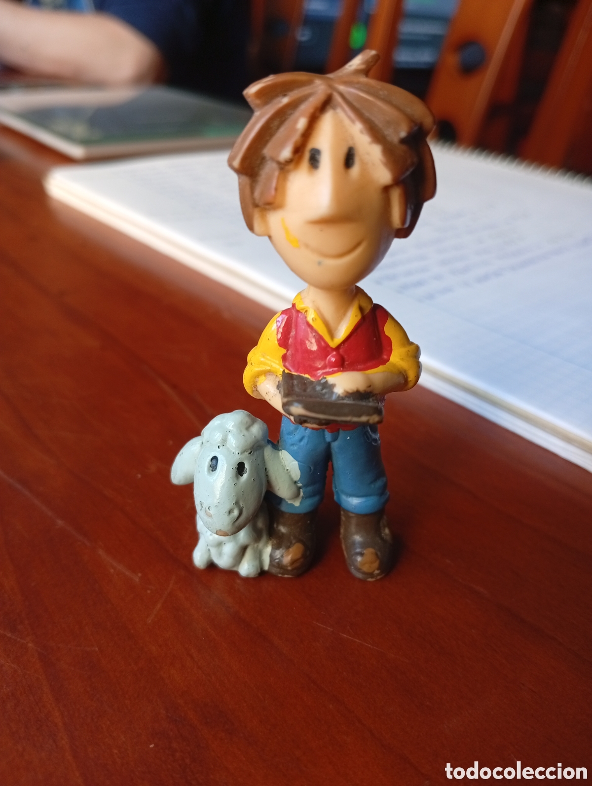 Figure di Gomma e PVC: MU&Ntilde;ECO FIGURA PVC NI&Ntilde;O CON OVEJA