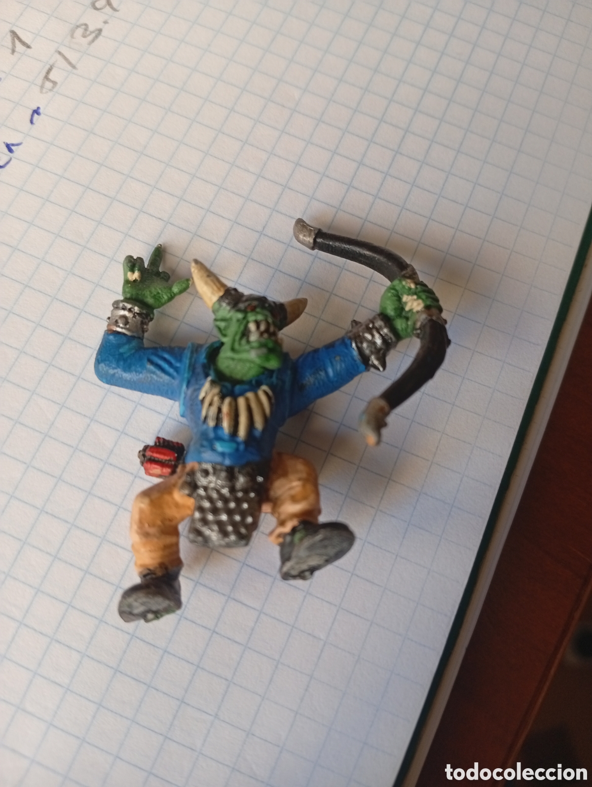 Figuras de Goma y PVC: MU&Ntilde;ECO FIGURA WARHAMMER ORCO TROL VINTAGE
