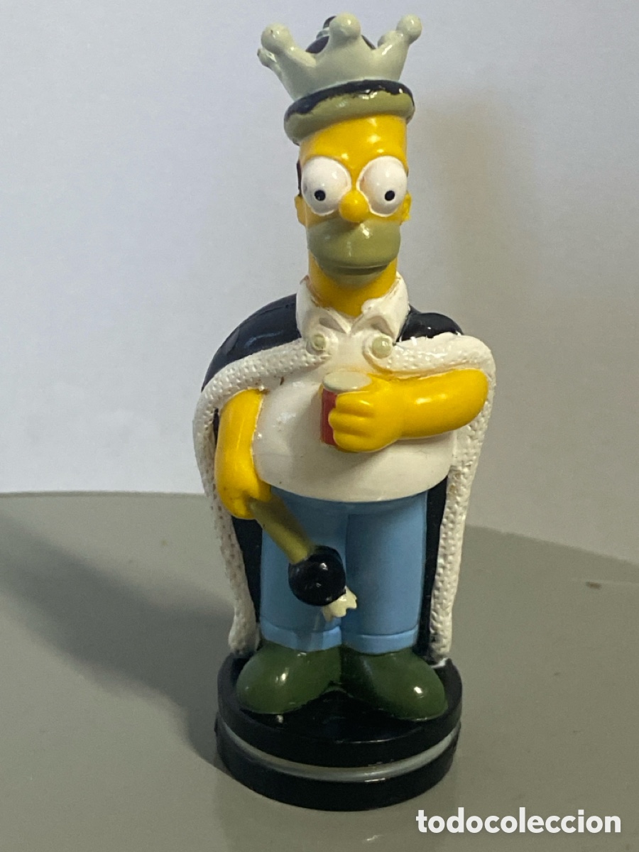 Figuras de Goma y PVC: FIGURA AJEDREZ REY NEGRO MATT GROENING TM & FOX 2001 SIMPSONS HOMER