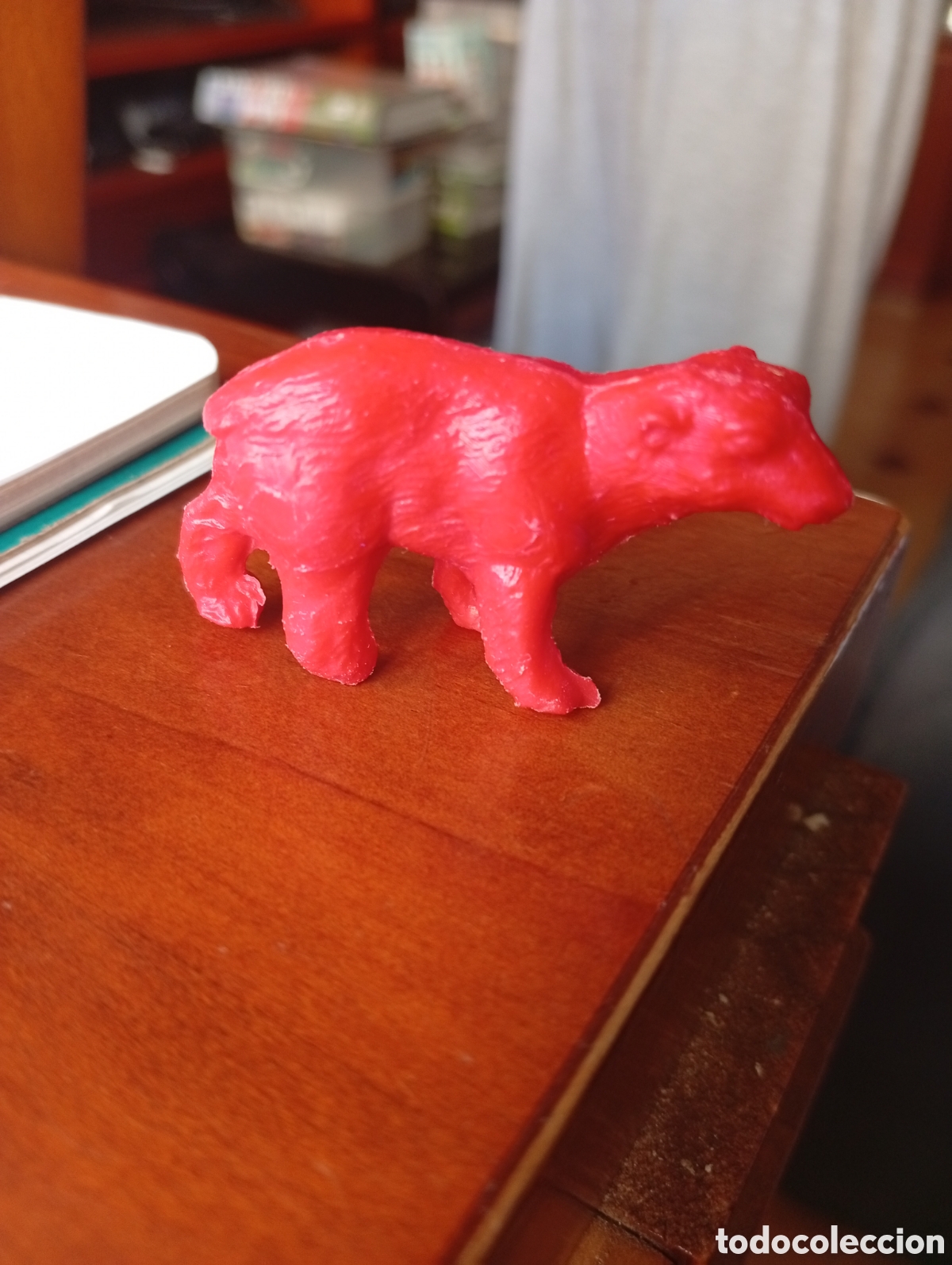 Figuras de Goma y PVC: MU&Ntilde;ECO FIGURA DUNKIN CROPAN PASTELITOS PROMOCIONAL PERSAN OSO POLAR ROJO