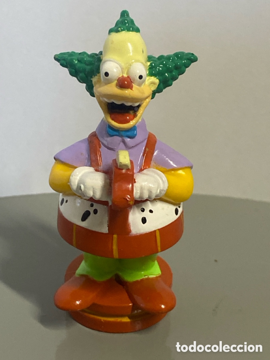 Figuras de Goma y PVC: FIGURA AJEDREZ ROJA CABALLO KRUSTY EL PAYASO MATT GROENING TM & FOX 2001 SIMPSONS