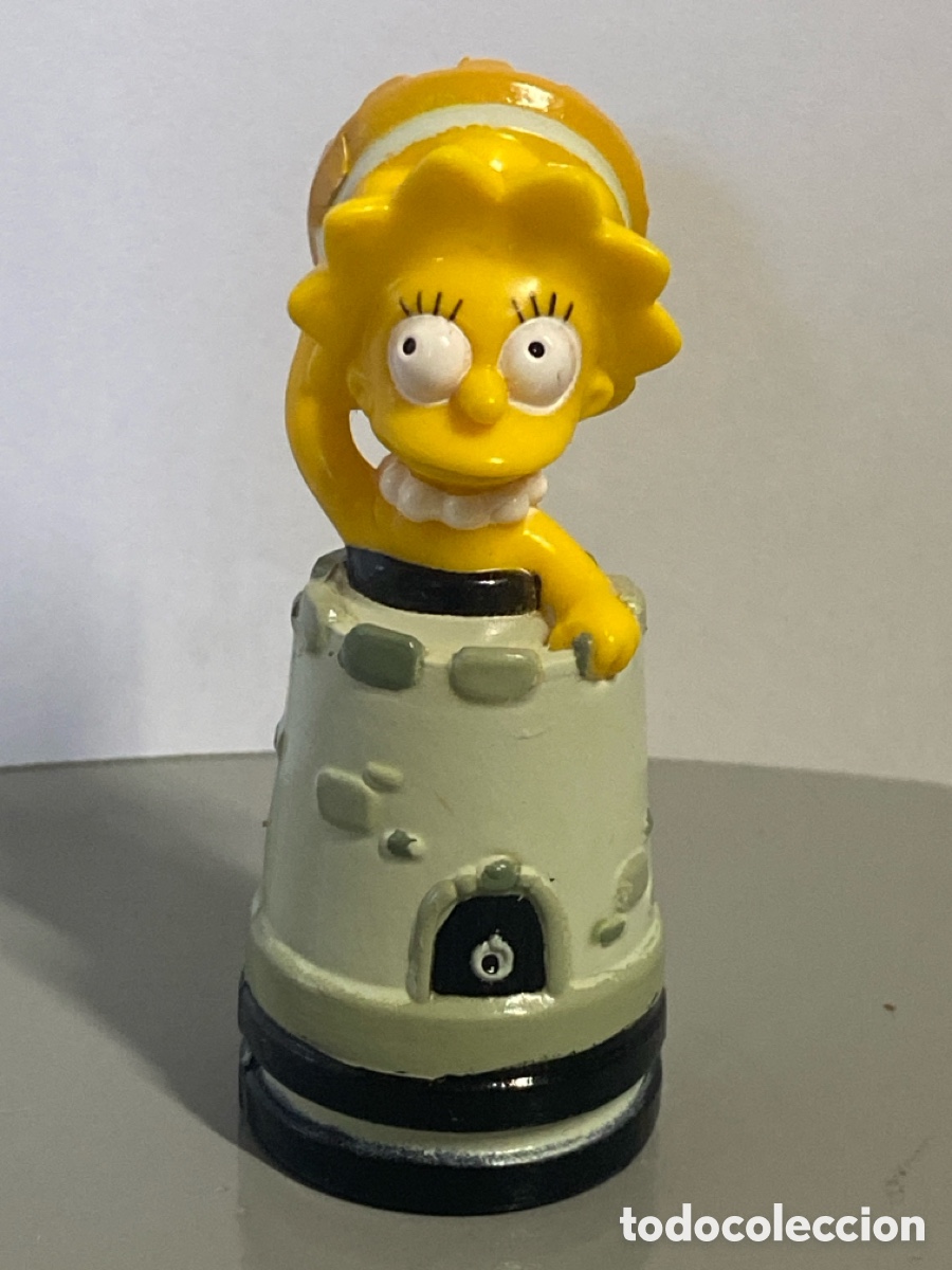 Figuras de Borracha e PVC: FIGURA AJEDREZ TORRE NEGRA MATT GROENING TM & FOX 2001 SIMPSONS LISA