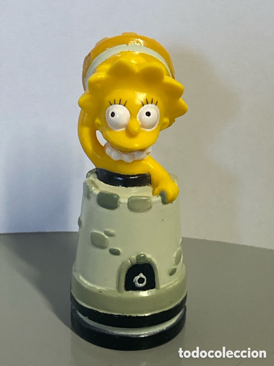 Gummi- und PVC-Figuren: FIGURA AJEDREZ TORRE NEGRA MATT GROENING TM & FOX 2001 SIMPSONS LISA