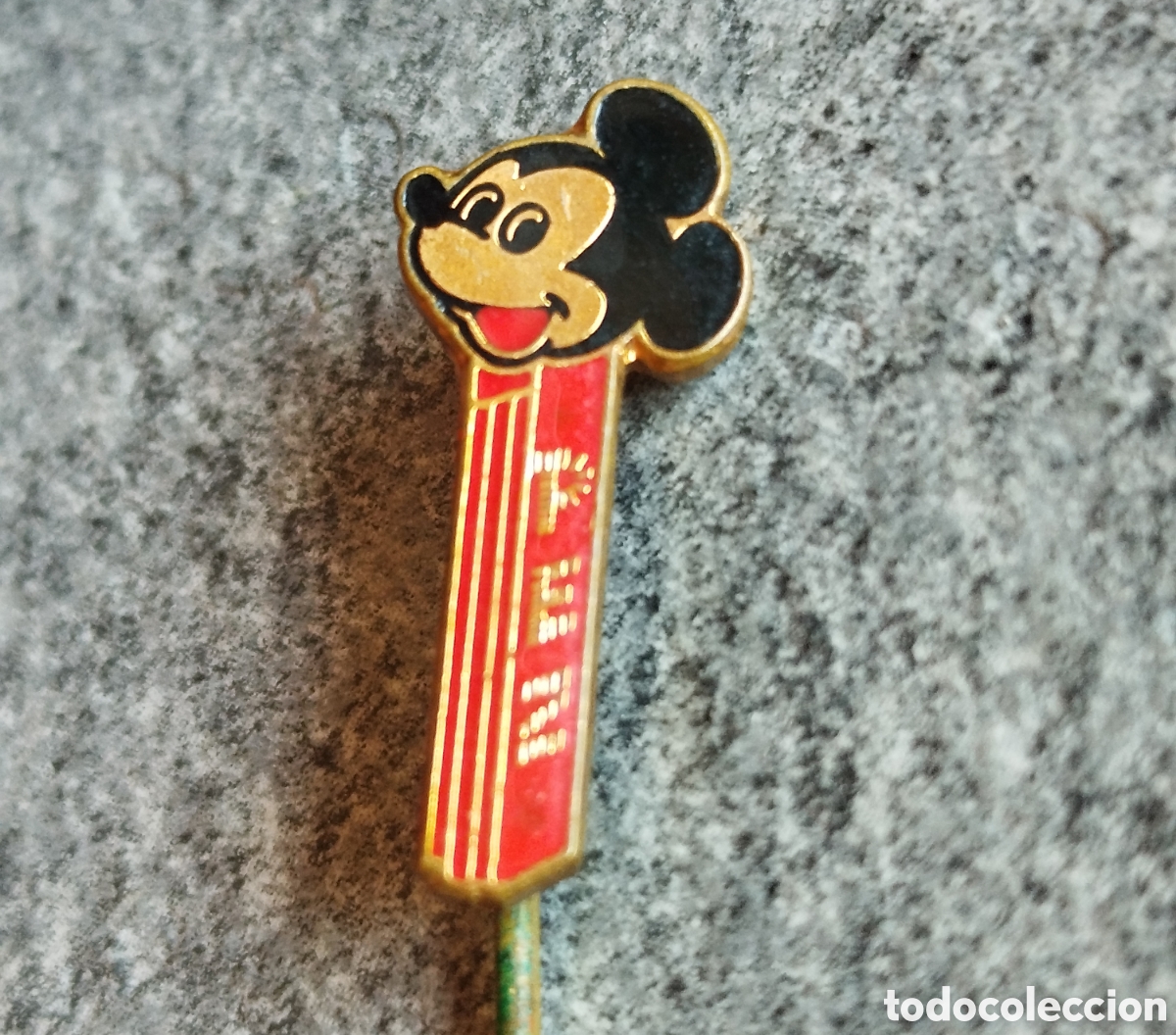 Figuras de Goma y PVC Dispensador PEZ: A&Ntilde;OS 60/70 CARAMELOS PEZ ALFILER PIN PUBLICITARIO MICKEY MOUSE DISNEY CANDY PUBLICIDAD PROMOCIONAL