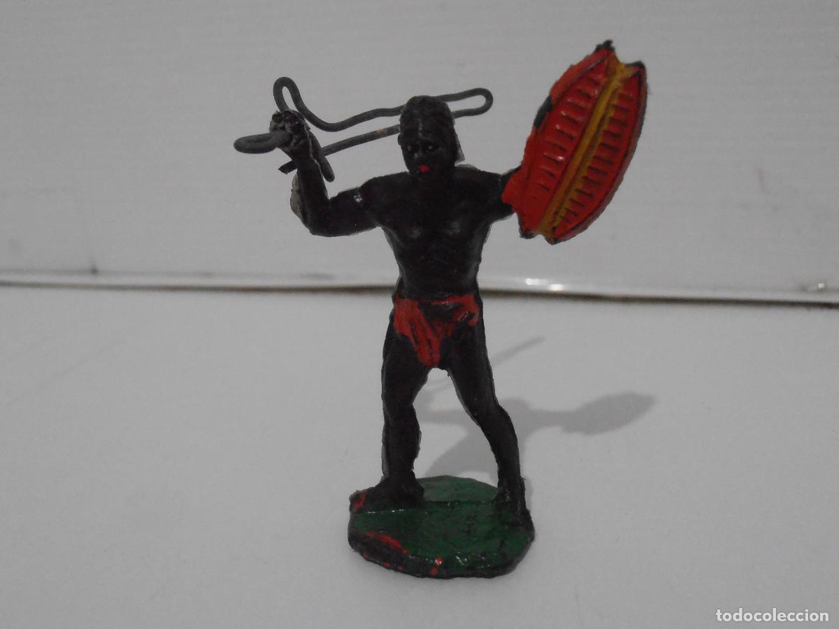 Figuras de Goma y PVC: FIGURA GOMA GUERRERO AFRICANO, LAFREDO, SERIE AFRICA MISTERIOSA, A&Ntilde;OS 50