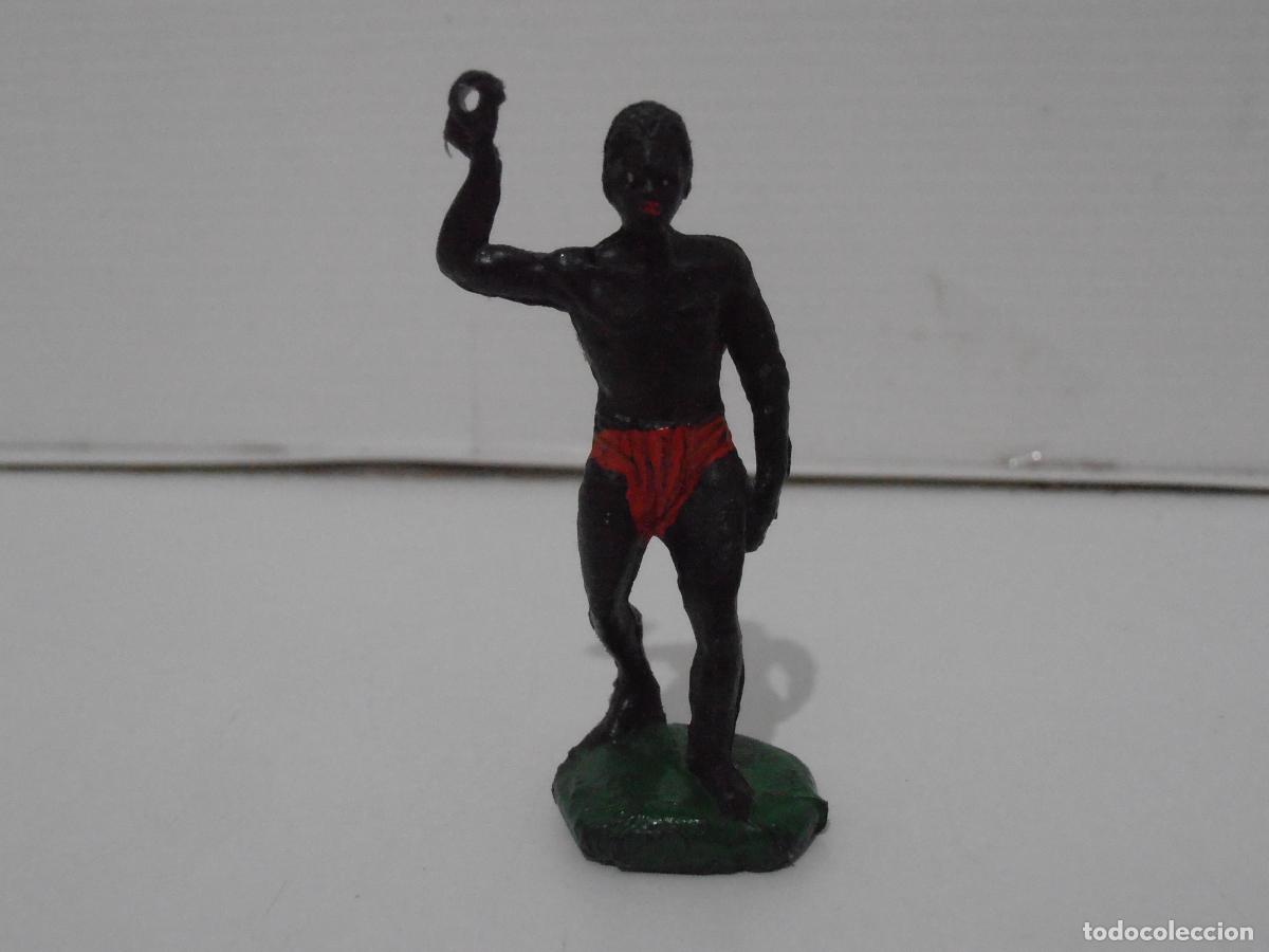 Figuras de Goma y PVC: FIGURA GOMA GUERRERO AFRICANO, LAFREDO, SERIE AFRICA MISTERIOSA, A&Ntilde;OS 50