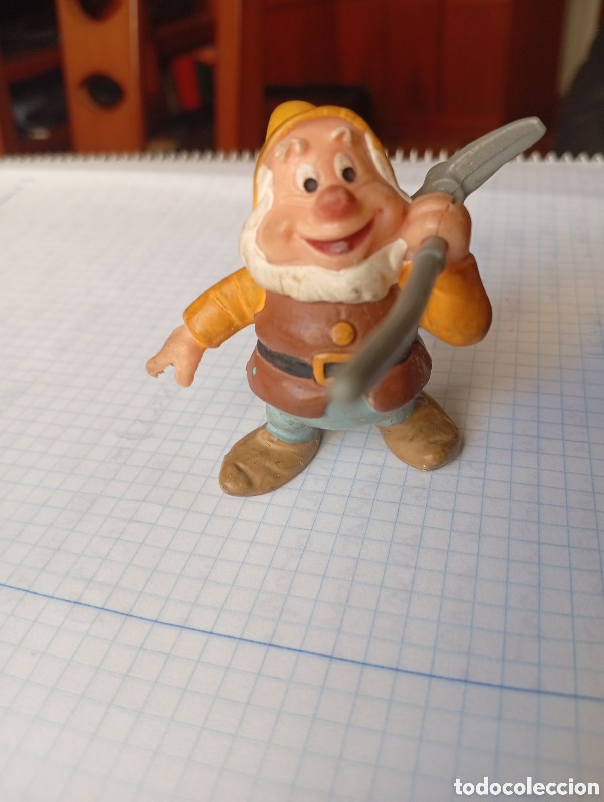 Figuras de Goma y PVC: MU&Ntilde;ECO FIGURA PVC BLANCANIEVES Y LOS 7 ENANITOS ENANITO FELIZ CON PICO DISNEY BULLY