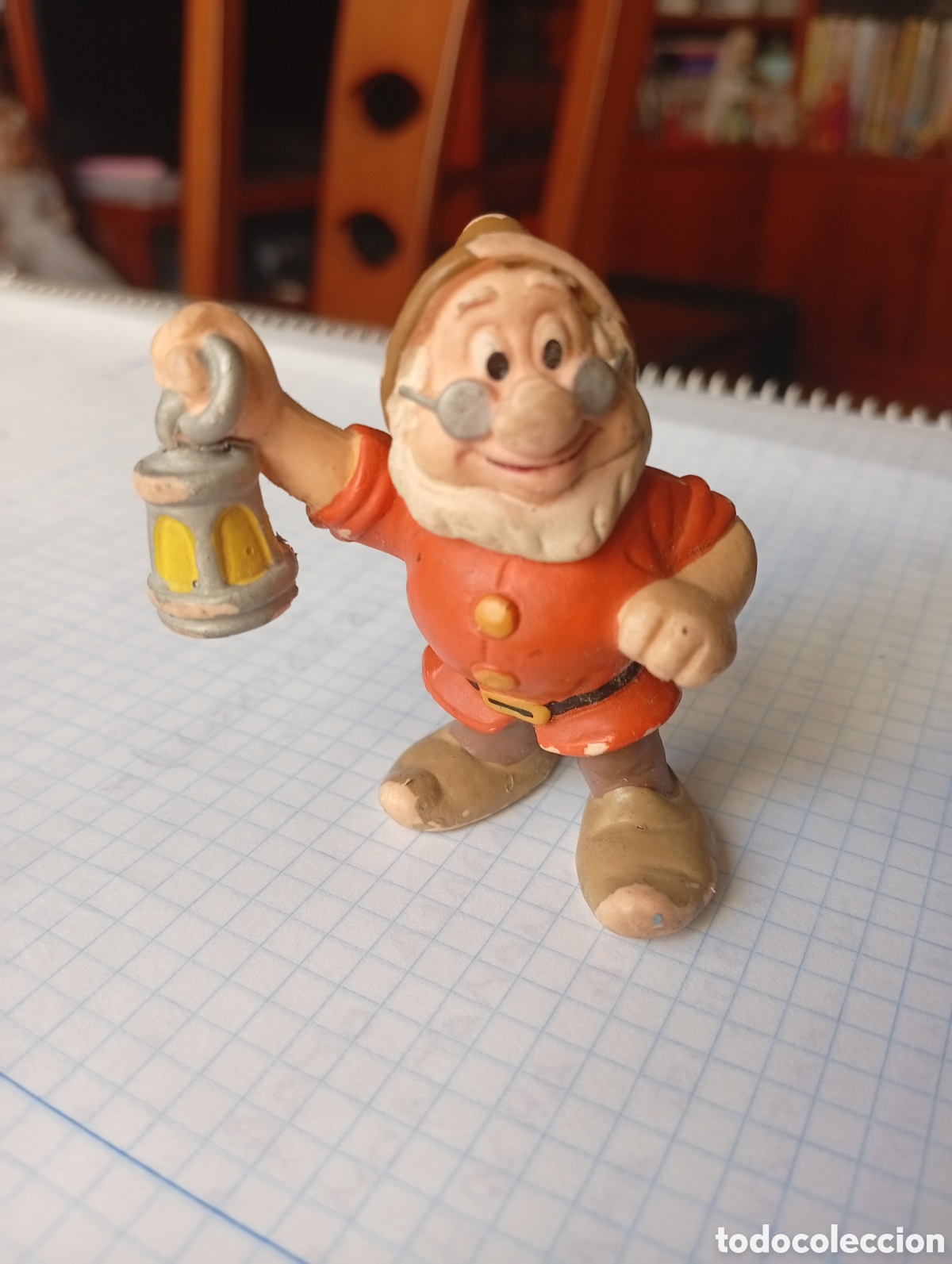 Figuras de Goma y PVC: MU&Ntilde;ECO FIGURA PVC BLANCANIEVES Y LOS 7 ENANITOS ENANITO SABIO DISNEY BULLY