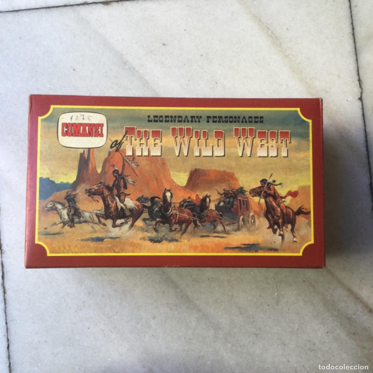 Figuras de goma y PVC: Jer&oacute;nimo. The Wild West. Comansi. 17 cms.NUEVO - Foto 3