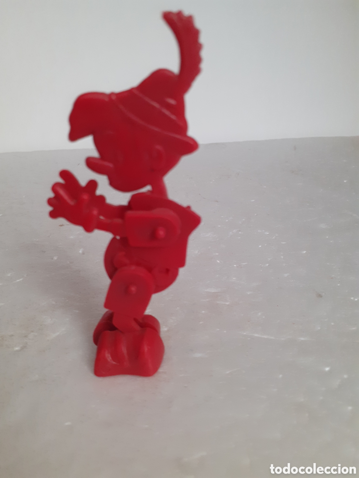 Figuras de Goma y PVC: FIGURA PROMOCIONAL DETERGENTE OMO PINOCHO WALT DISNEY ROJO