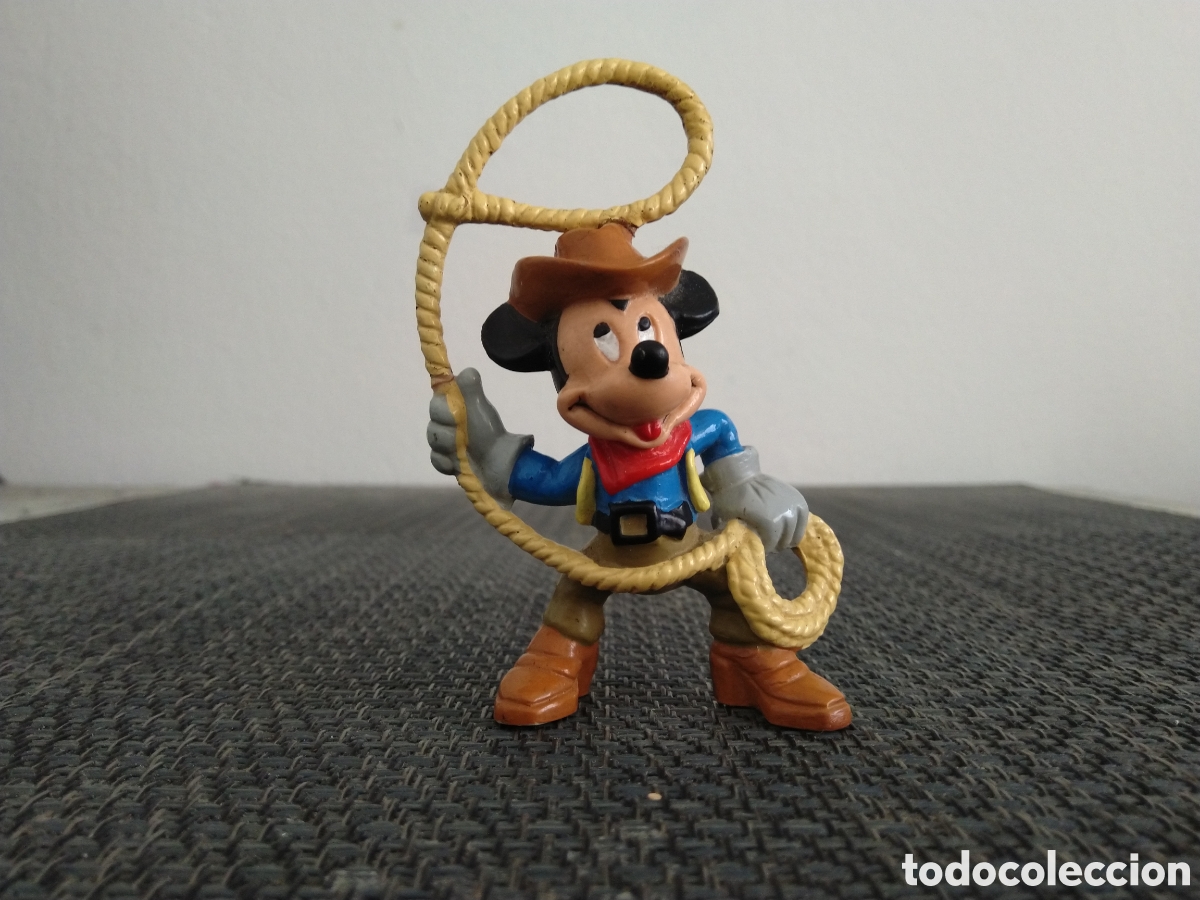 Figuras de Goma y PVC: FIGURA PVC MICKEY MOUSE BULLY WALT DISNEY DIBUJOS ANIMADOS COWBOY VAQUERO LAZO