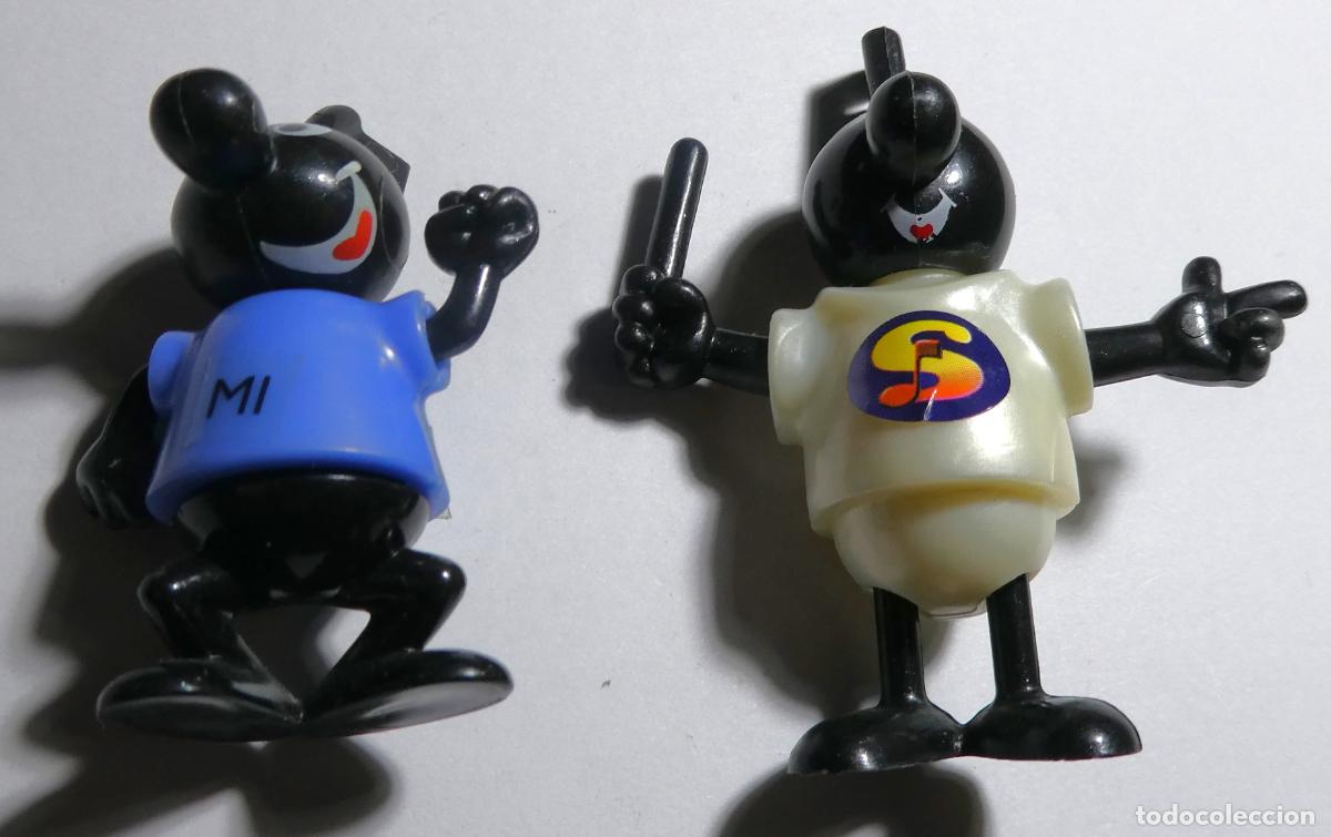 Figuras de Goma y PVC: 2 Figuras Festival de notas musicales &rdquo;MI y SOL &rdquo; kinder sorpresa