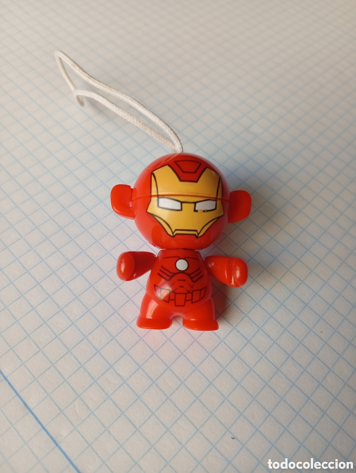 Figuras de Goma y PVC: MU&Ntilde;ECO FIGURA PVC MARVEL CABEZON TWIST HEAD HEADS 2014 COMIC KINDER IRON MAN