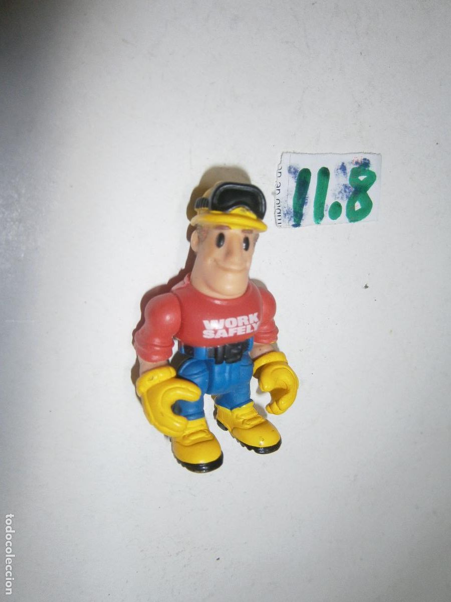Figuras de Goma y PVC: FIGURA DE ACCION - TRABAJADOR DE LA CONSTRUCCION