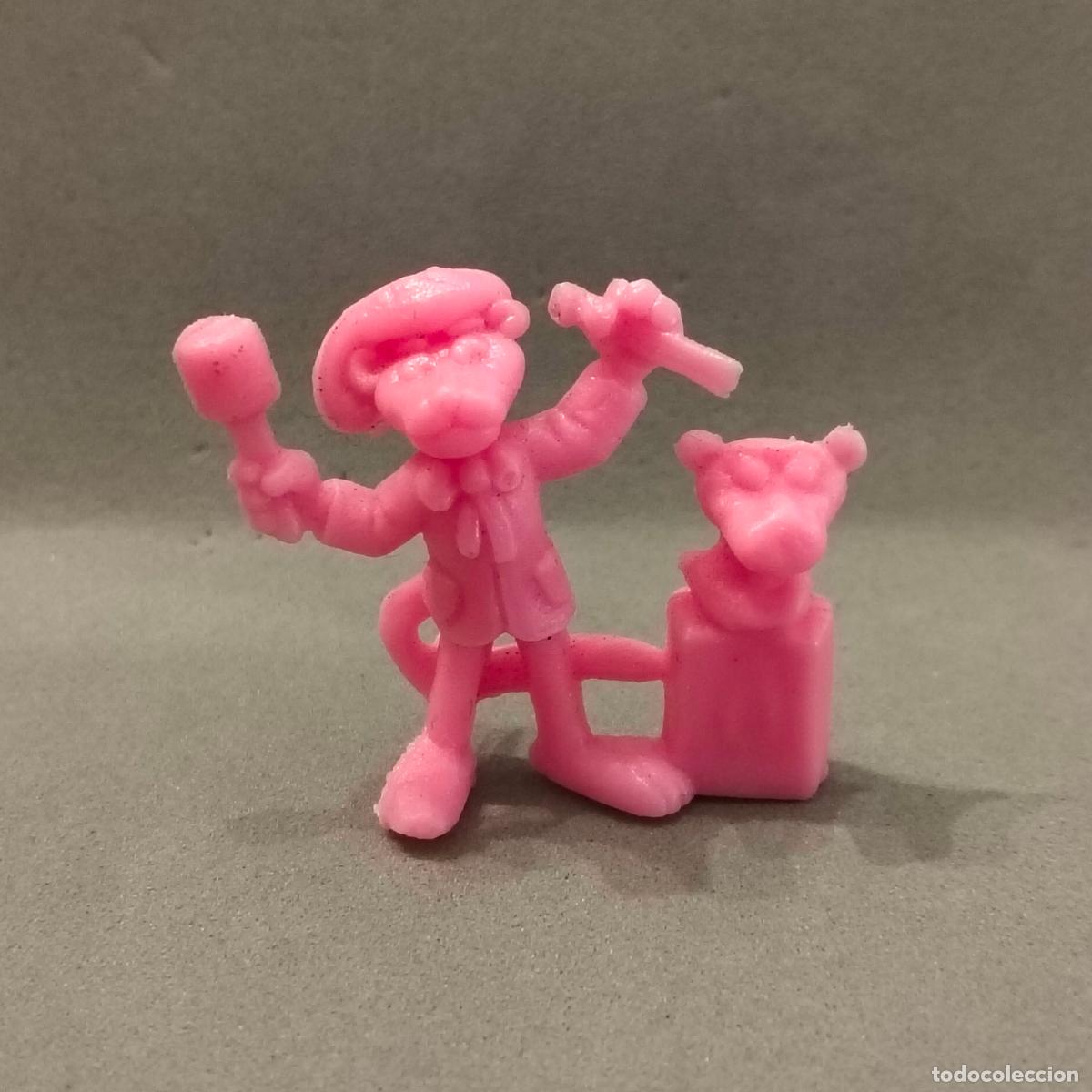 Figuras de Goma y PVC: La Pantera Rosa artista, escultora. Figura Dunkin Yolanda a&ntilde;o 1996