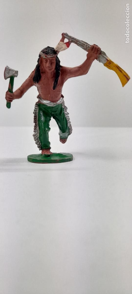 Figuras de Goma y PVC: GUERRERO INDIO . REALIZADO POR LAFREDO . ORIGINAL A&Ntilde;OS 50 EN GOMA