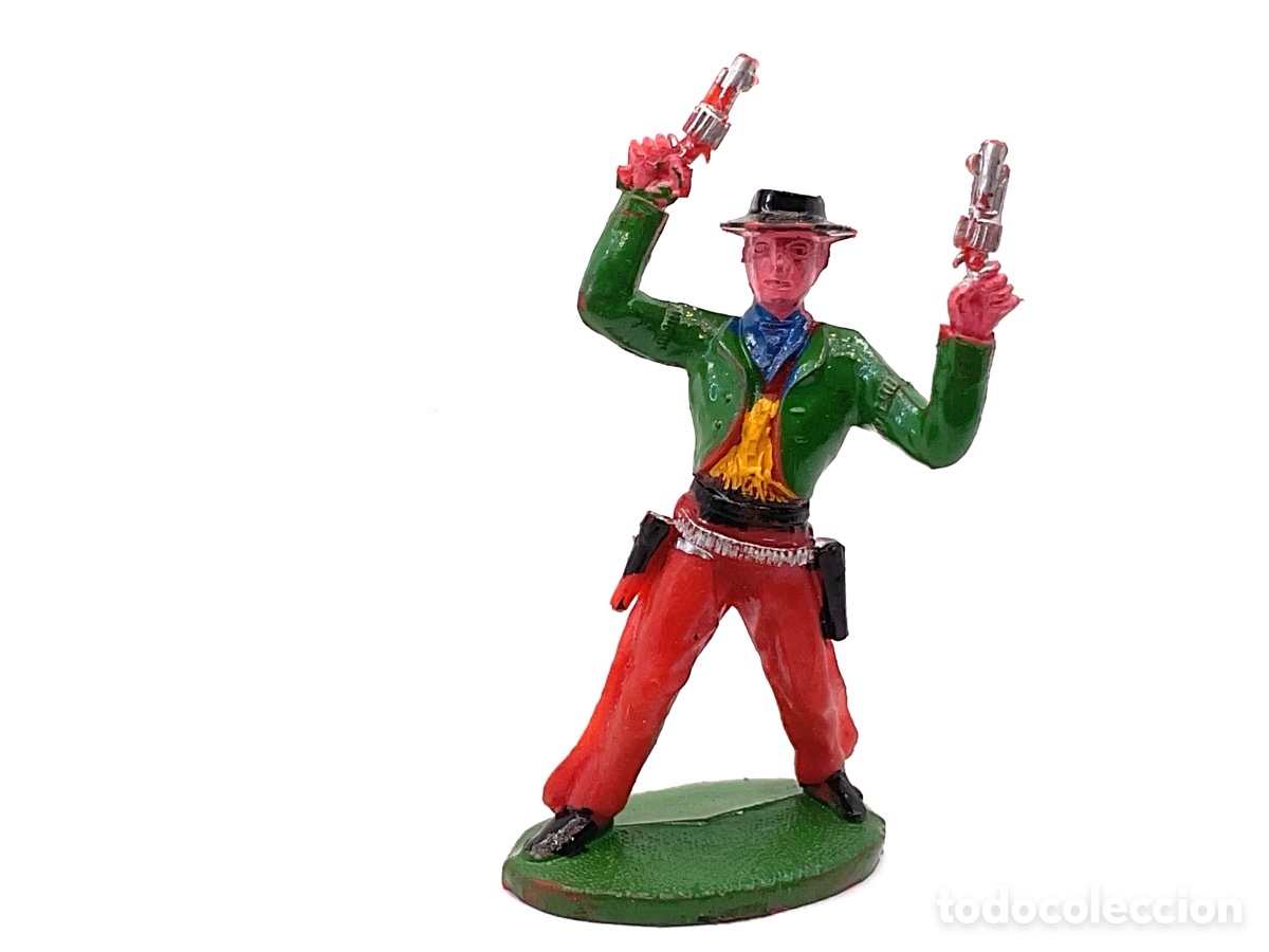 Figuras de Goma y PVC: ANTIGUA FIGURA DEL OESTE EN PL&Aacute;STICO. COWBOY DE SOTORRES .