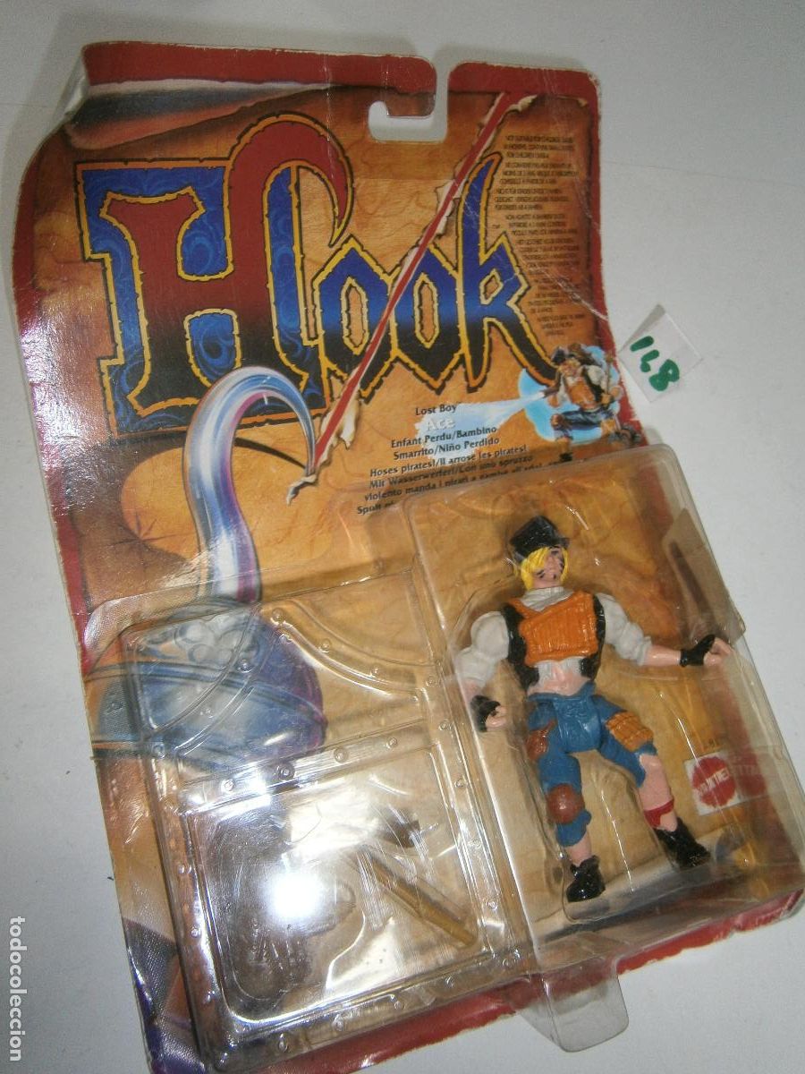 Figuras de Goma y PVC: FIGURA DE DIBUJOS ANIMADOS - HOOK - NI&Ntilde;O PERDIDO ACE - BLISTER NUEVO SIN ABRIR
