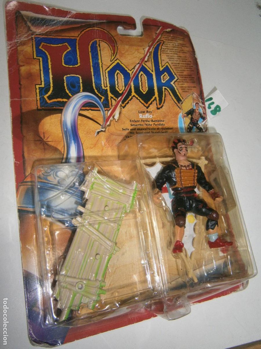 Figuras de Goma y PVC: FIGURA DE DIBUJOS ANIMADOS - HOOK - NI&Ntilde;O PERDIDO RUFIO - BLISTER NUEVO SIN ABRIR