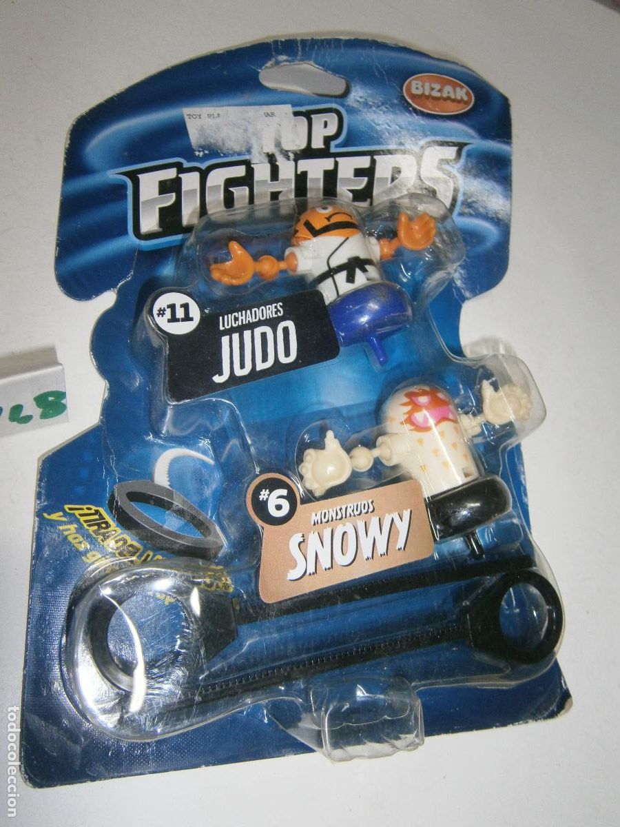 Figuras de Goma y PVC: ANTIGUO BLISTER FIGURA PVC - TOP FIGHTERS (LUCHADOR JUDO Y MONSTRUO SNOWY)