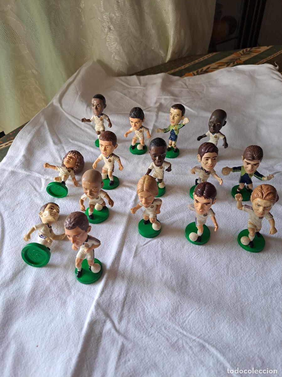 Figuras de Borracha e PVC: Lote de 15 figuras cabezones del real madrid target 2000