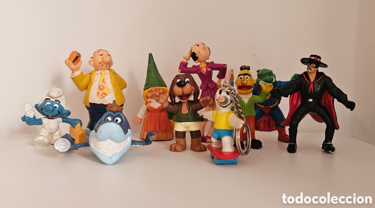 Figuras de Goma y PVC: Lote variado de mu&ntilde;ecos PVC