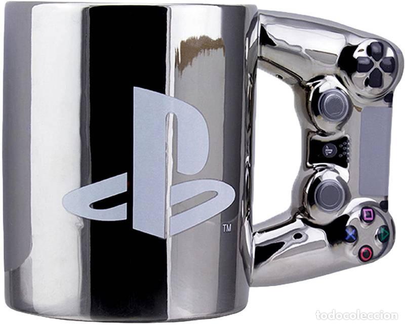 Figurines en Caoutchouc et PVC: Taza 3D del mando 4&ordf; Generacion Plateada - PlayStation