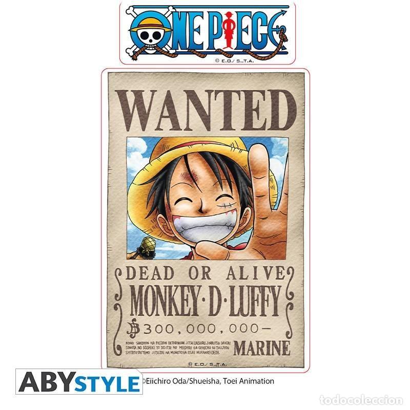 Figure di Gomma e PVC: Pegatinas Wanted Luffy/ Zoro - One Piece