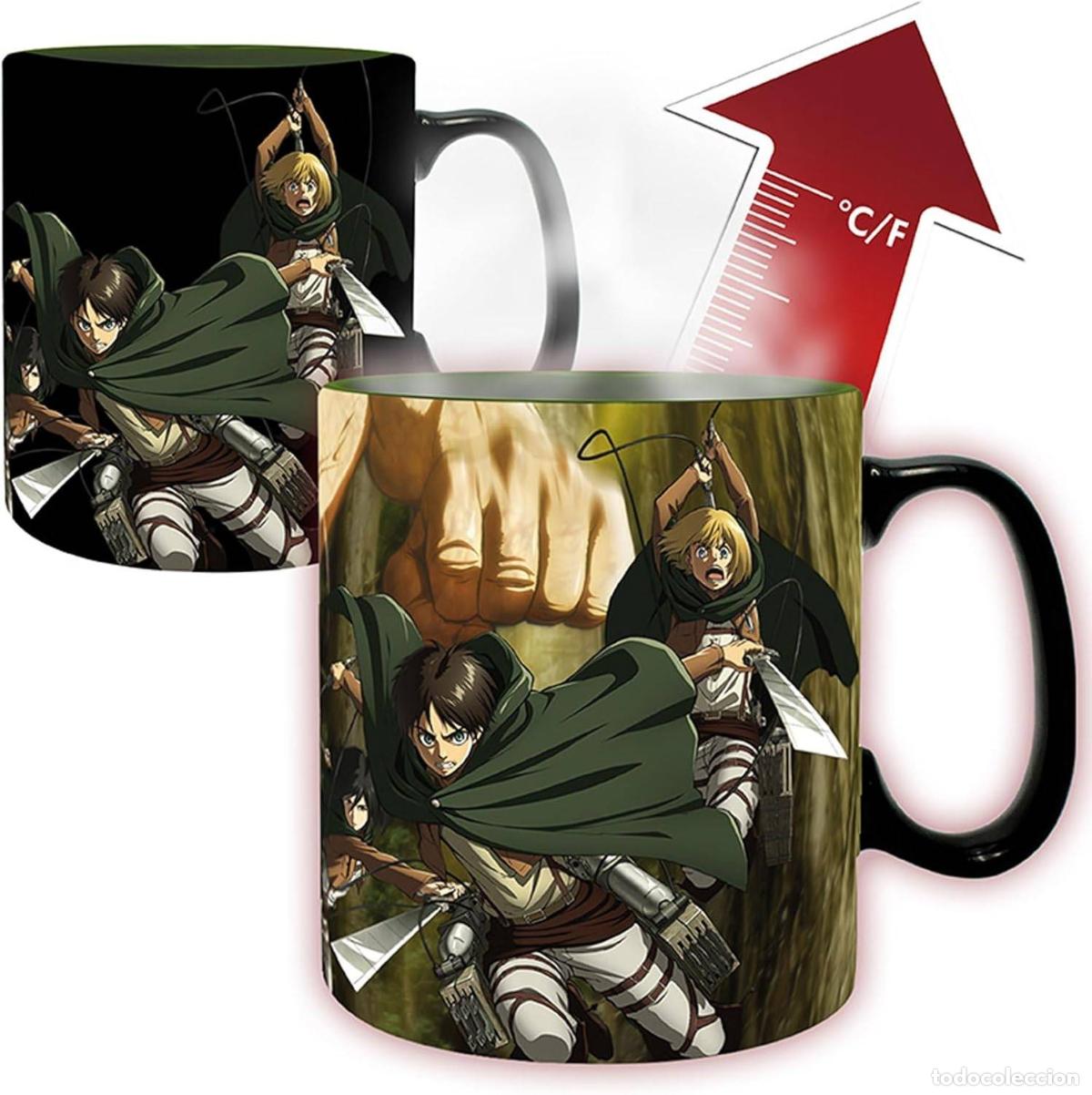 Figuras de Goma y PVC: Taza Termica Titan Eren - Ataque a los Titanes
