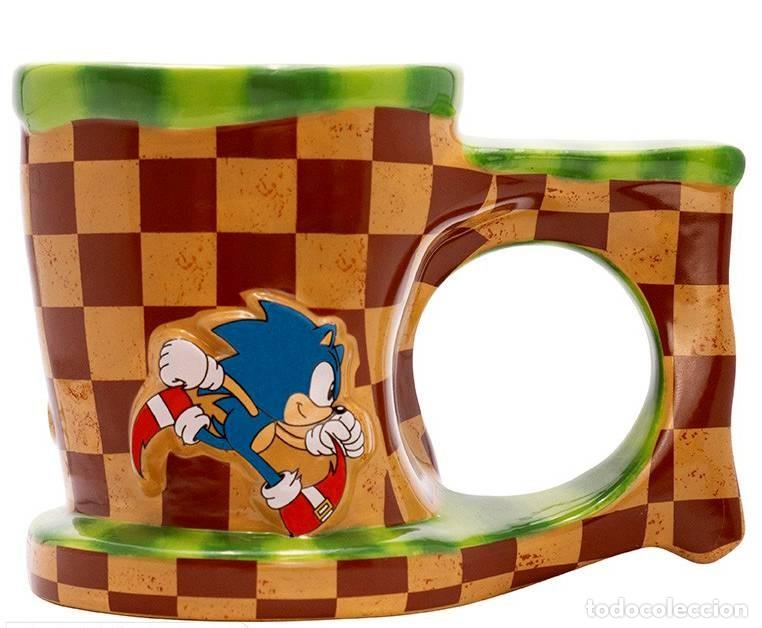 Figuras de Goma y PVC: Taza 3D Sonic Corriendo - Sonic
