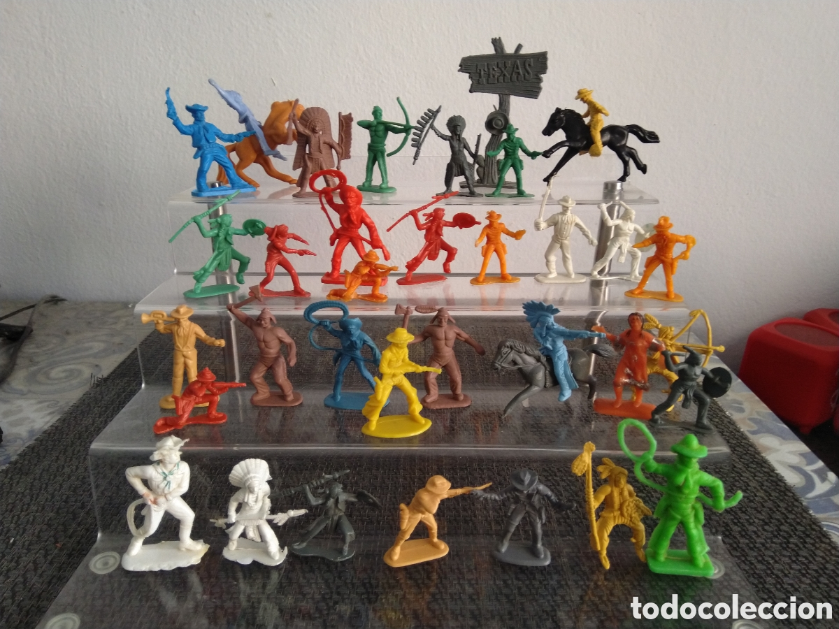 Figuras de Goma y PVC: FIGURAS PVC JECSAN ?LAFREDO ?PECH ?MONTAPLEX ?REAMSA?VAQUEROS COWBOYS INDIOS