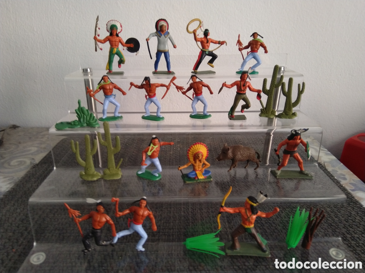 Figuras de Goma y PVC: FIGURAS PVC JECSAN ?LAFREDO ?PECH ?MONTAPLEX ?REAMSA? INDIOS COWBOYS CACTUS