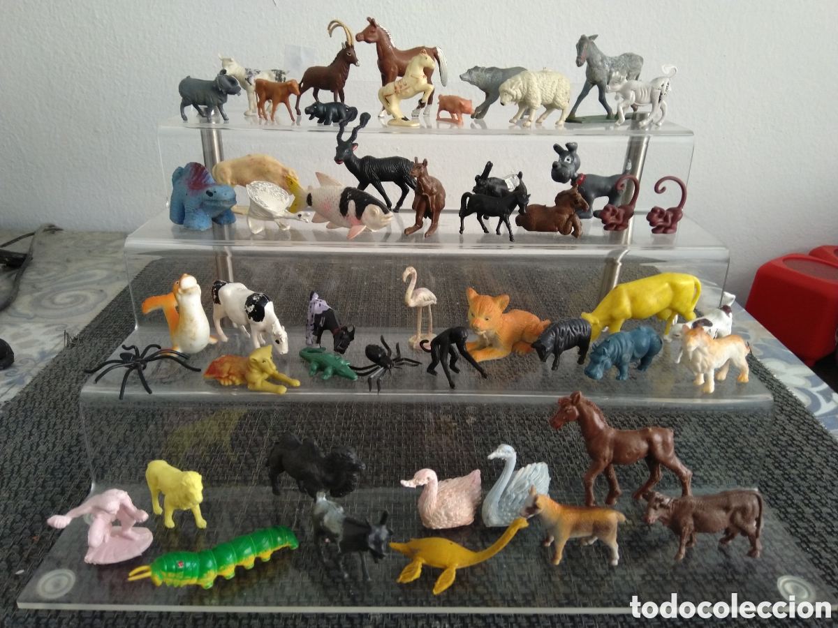 Figuras de Goma y PVC: FIGURAS PVC JECSAN ?LAFREDO ?PECH ?MONTAPLEX ?REAMSA? ANIMALES VINTAGE ANTIGUOS CABALLO CISNE LEON