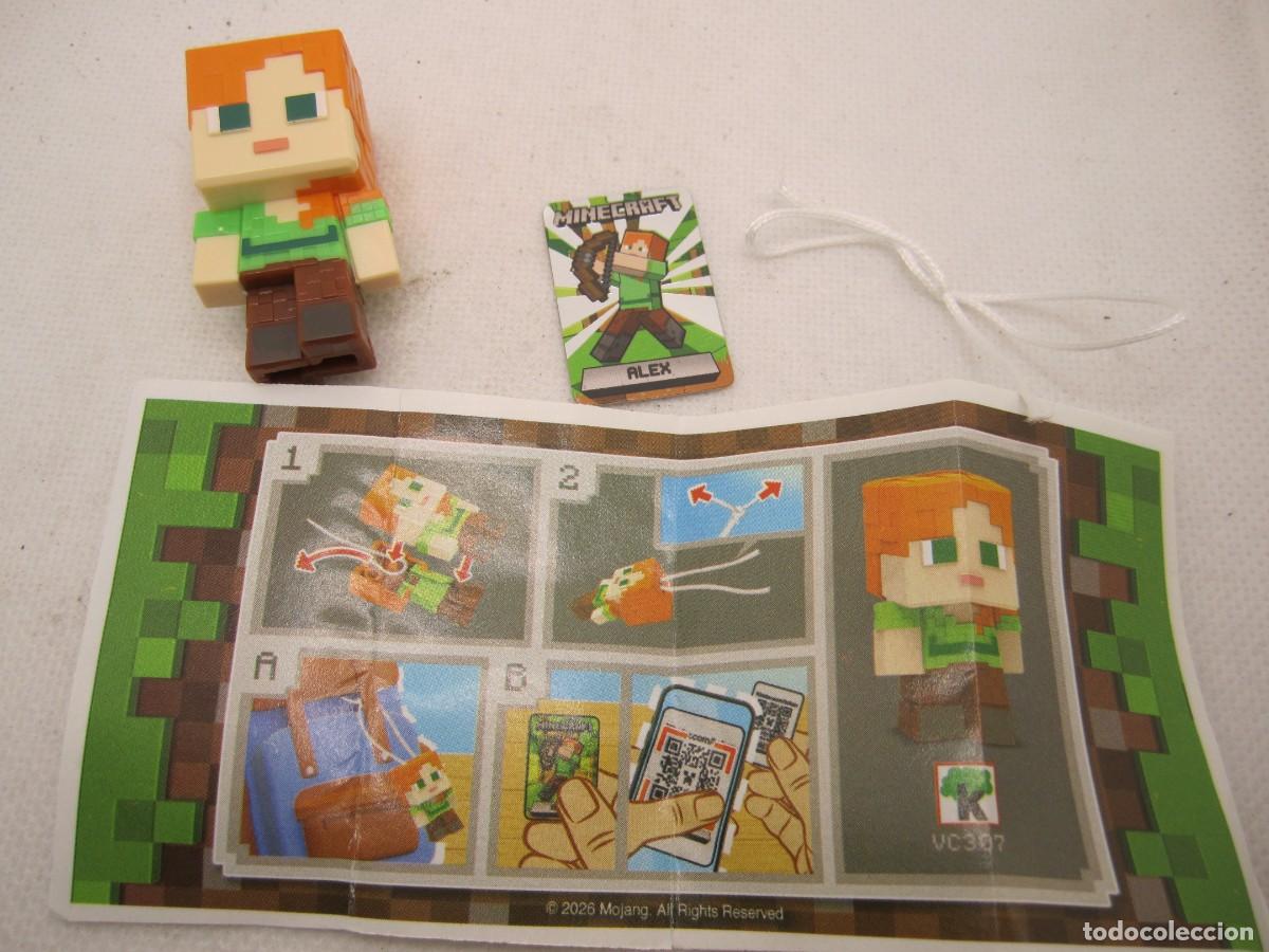 Figuras de goma Kinder: minecraft alex kinder vc307 - Foto 1