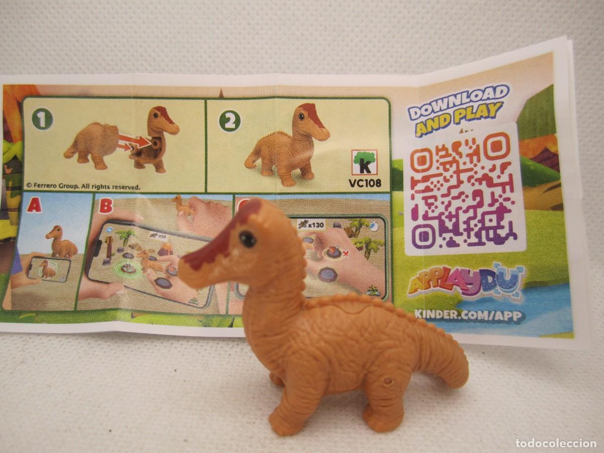 Figuras de goma Kinder: natoons kinder vc108 dinosaurio - Foto 1