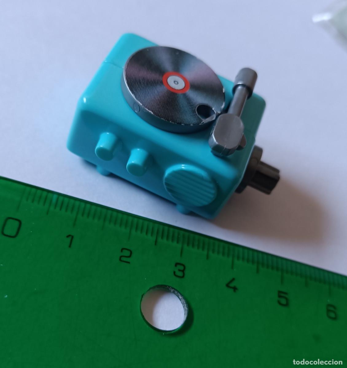 Figuras de Goma Kinder: kinder tocadiscos toca discos miniatura reproduccion escala mini montable secundario