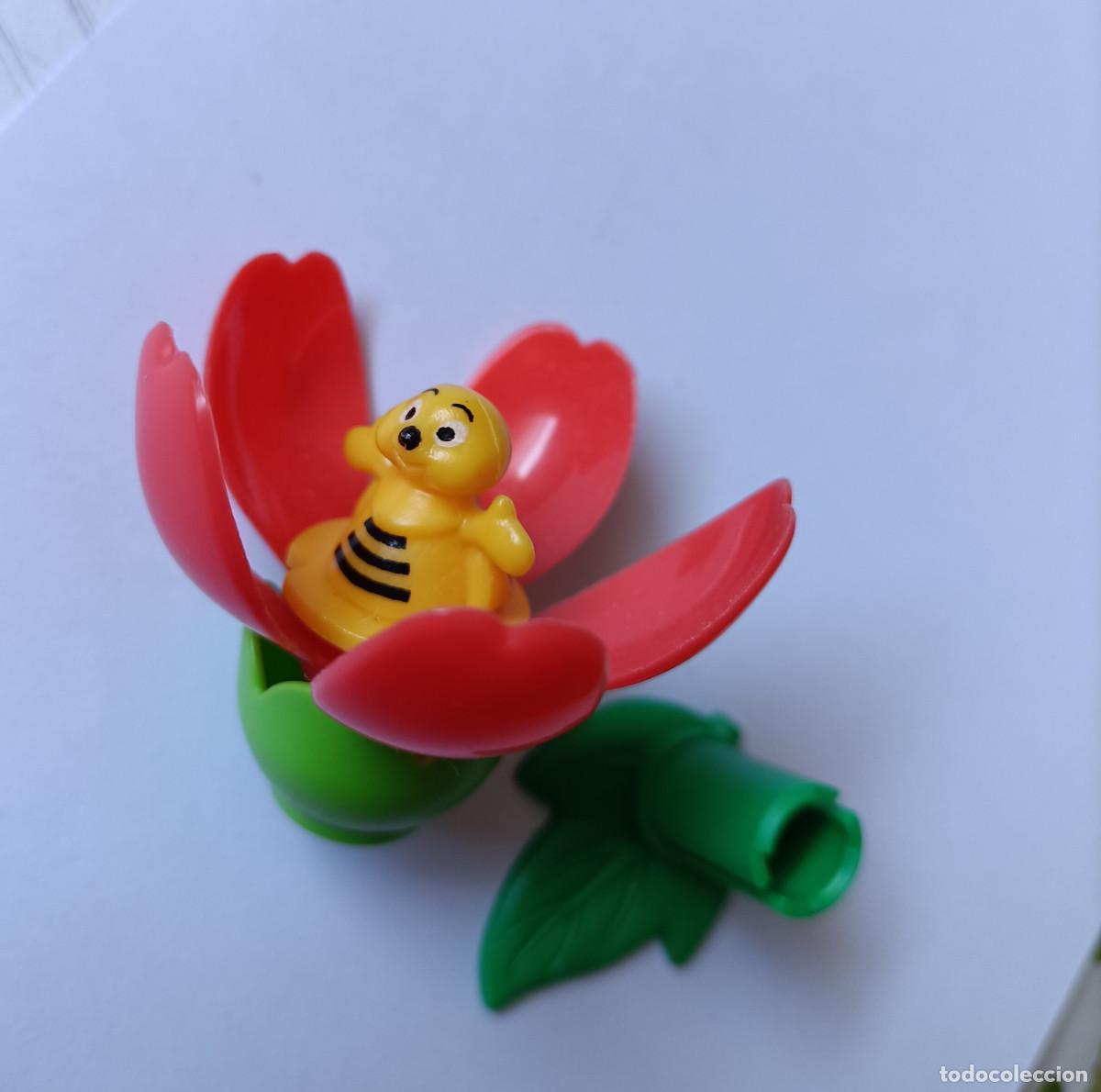 Figuras de Goma Kinder: kinder flor abeja mu&ntilde;eco mu&ntilde;equito florecilla florecita miniatura mini figurita figura amapola