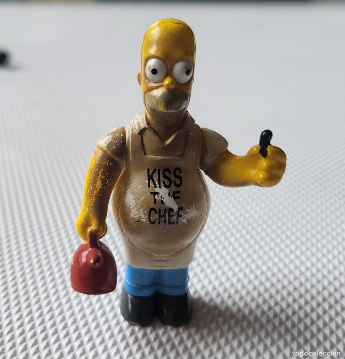 Figure di Gomma e PVC: HOMERO QUEMADO - LOS SIMPSONS Miniatura promo Huevo de Chocolate JACK Argentina 2005 Matt Groening