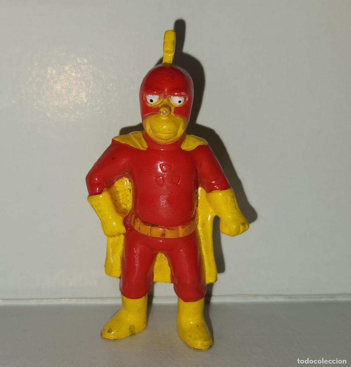 Figuras de Goma y PVC: HOMBRE RADIACTIVO LOS SIMPSONS promo Miniatura Huevo de Chocolate JACK Argentina 2004 Matt Groening