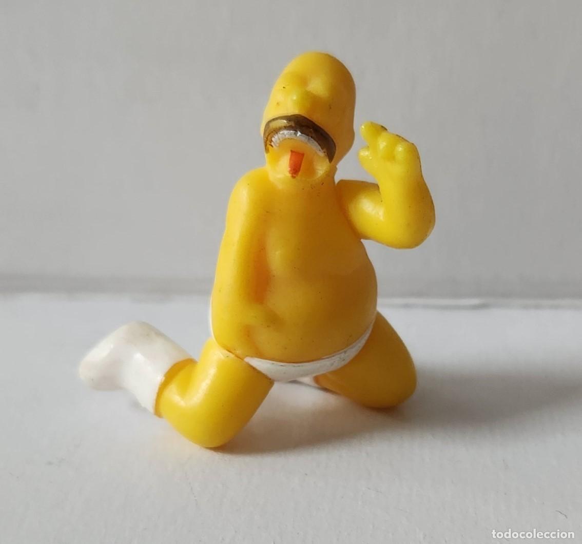 Figuras de Goma y PVC: HOMERO en pa&ntilde;ales LOS SIMPSONS promo Miniatura Huevo de Chocolate JACK Argentina 2016 Matt Groening