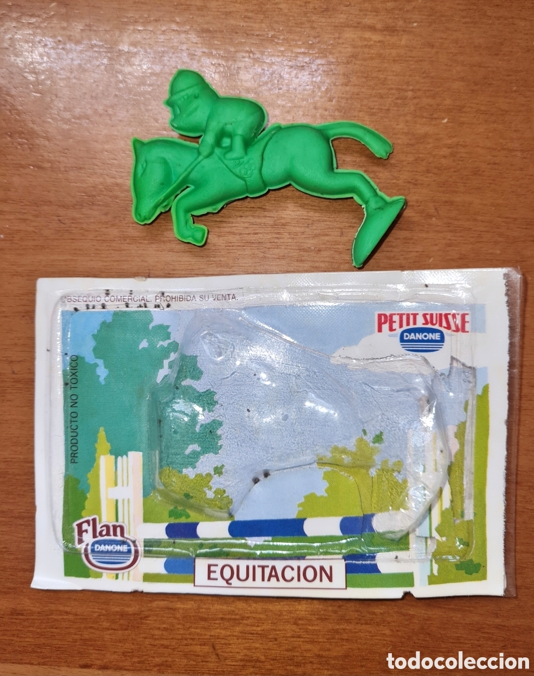 Figuras de Goma y PVC: Figura pvc Danone goma borrar Cobi Barcelona del 92 Equitaci&oacute;n mu&ntilde;eco colecci&oacute;n premium