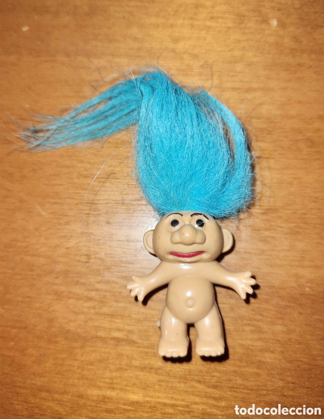 Figuras de Goma y PVC: Figura pvc goma Trol Trols Trolls pelo azul largo mu&ntilde;eco colecci&oacute;n antiguo