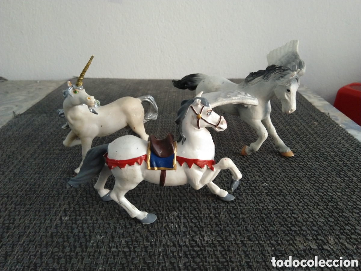 Figuras de Goma y PVC: FIGURAS PVC ANIMALES PAPO UNICORNIO CABALLO PEGASO