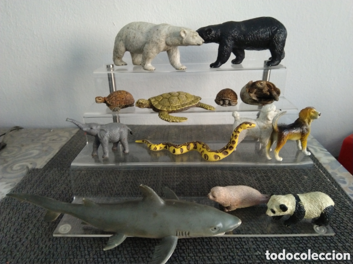 Figuras de Goma y PVC: FIGURAS PVC ANIMALES AAA OSO POLAR SERPIENTE TORTUGA TIBURON ELEFANTE PANDA