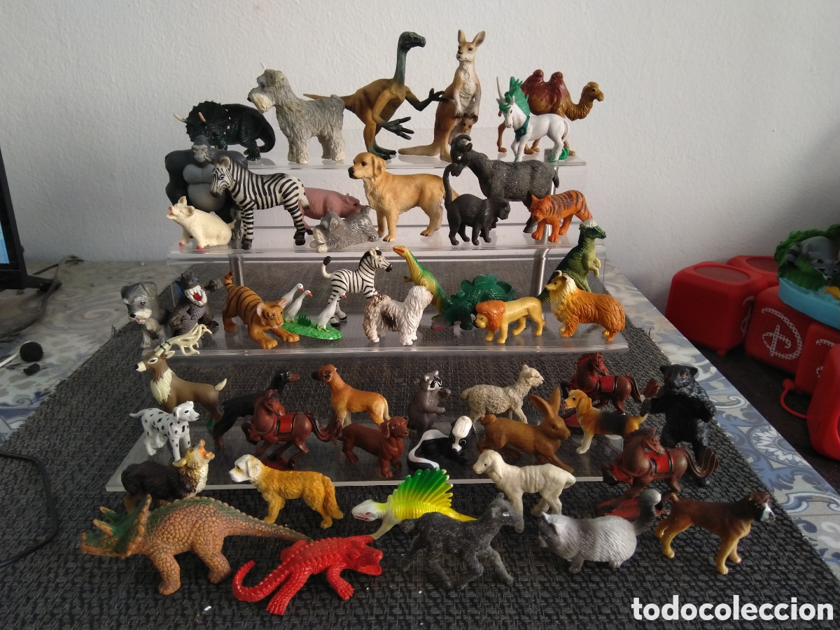 Figuras de Goma y PVC: LOTE FIGURAS PVC ANIMALES VARIAS MARCAS CANGURO CEBRA CABALLO CIERVO TIGRE COCODRILO...