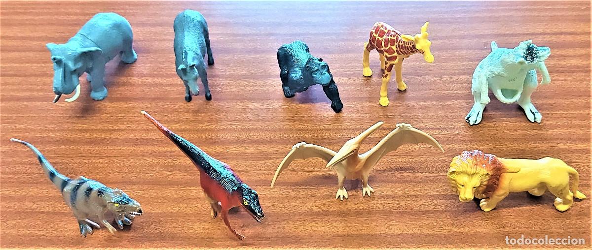 Figuras de Goma y PVC: LOTE DE 14 ANIMALES DE JUGUETE
